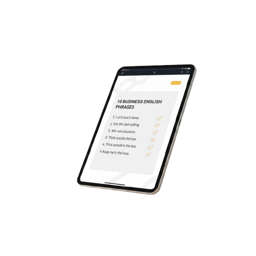Business English Checklist Mockup